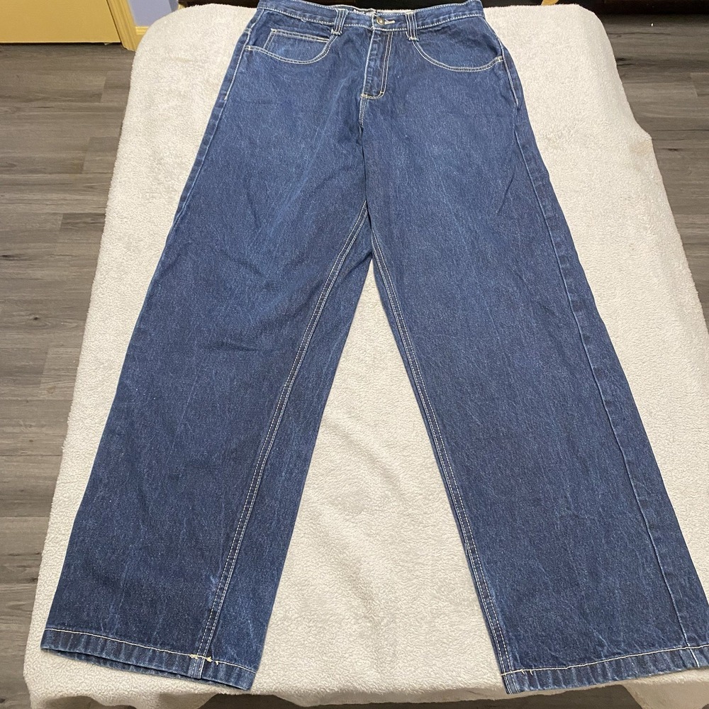 South Pole Jeans Mens 32x32 Blue Baggy Denim Y2K Skate‎ Grunge - Picture 3 of 11